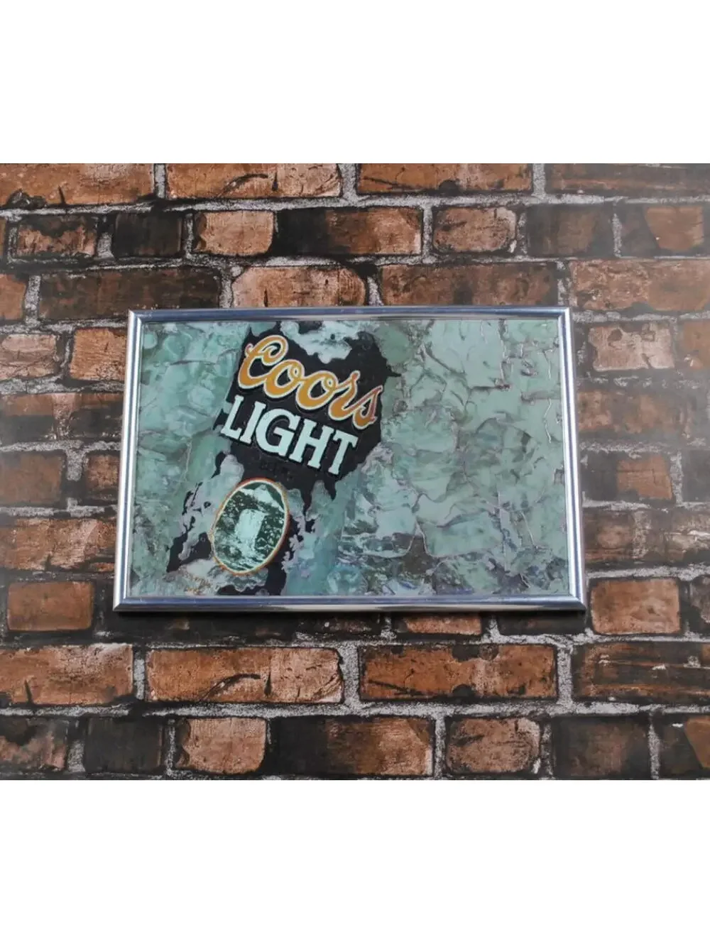 Vintage 1995 Coors Light Beer 90s Plastic Decor Wall Sign